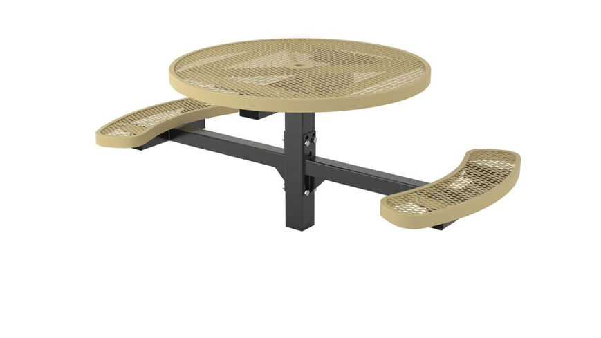 Picture of 46 ft. ft. Regal Style Round Table Portable Design In Ground- 2 Seat 
