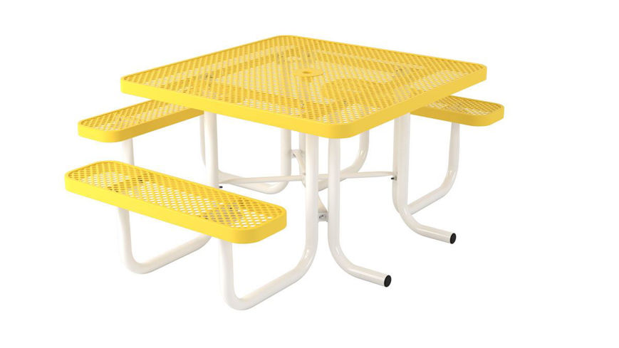 Picture of 46 in. Ultra Leisure Perforated Portable Table - 3 Seats 