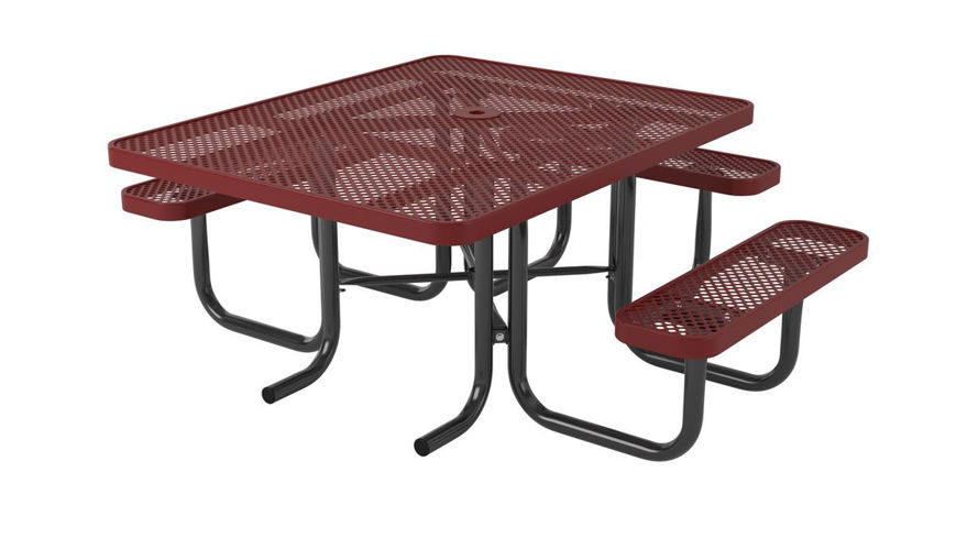 Picture of 46 in. Ultra Leisure Perforated ADA Portable Table - 3 Seats 