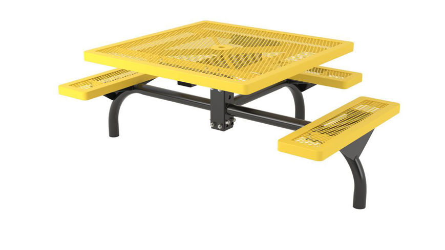 Picture of 46 in. Square Regal Web In Ground Table - 3 Seat