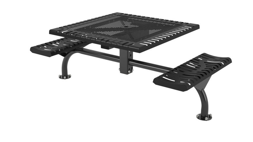 Picture of 46 in. Square Classic Web Table - 2 Seats Surface Mount 