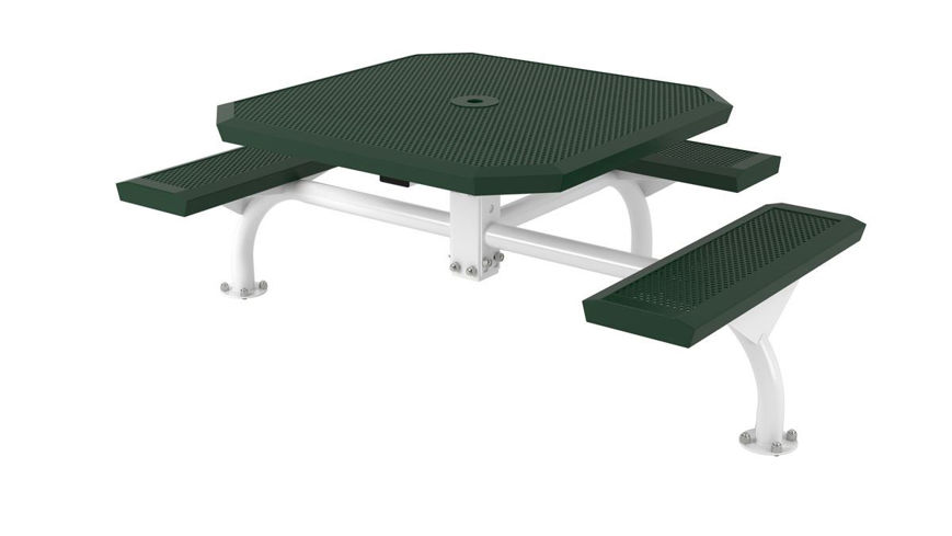 Picture of 46 in. Octagonal Infinity Innovated Web Table -3 Seats Surface Mount 