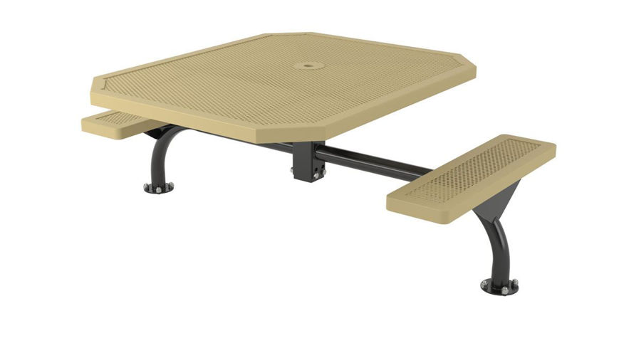 Picture of 46 in. Octagon Innovated Web Portable/Surface Mount Table - 2 Seat ADA 