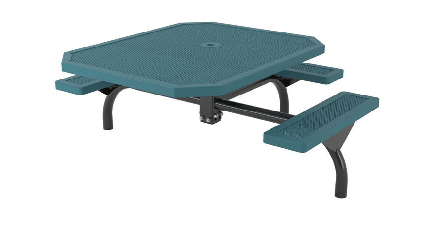 Picture of 46 in. Octagon Innovated Web In Ground Table - 3 Seat ADA 