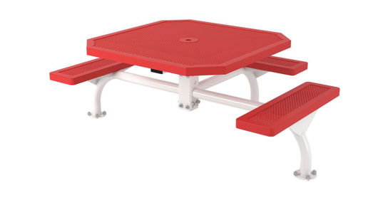 Picture of 46 in. Octagon Innovated Web Portable/Surface Mount Table - 3 Seat 