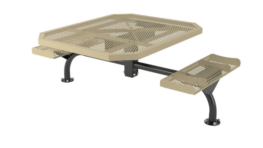 Picture of 46 in. Octagon Roll Web Table - 2 Seats Surface Mount ADA 