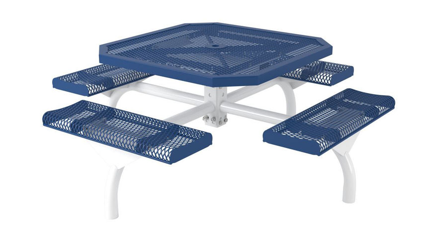Picture of 46 in. Octagon Roll Web Table In Ground Mount