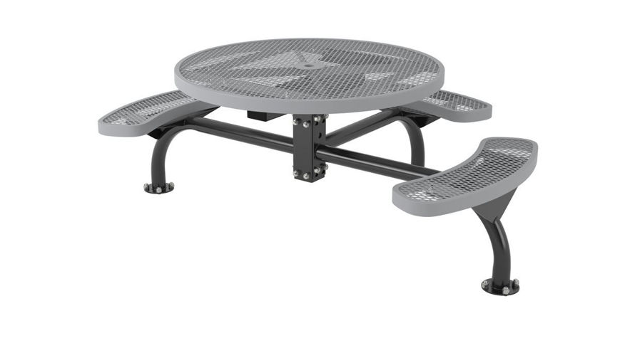 Picture of 46 in. Round Regal Web Portable/Surface Mount Table - 3 Seat 