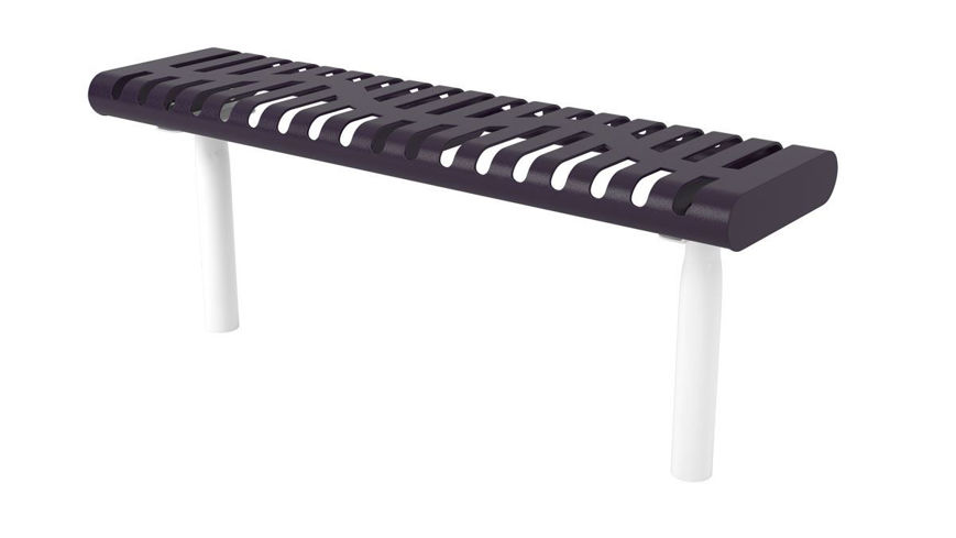 Picture of 4ft. Classic Style Rolled Edge Bench In Ground Mount Design