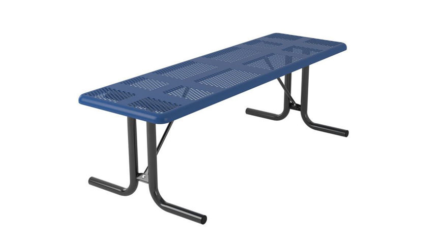 Picture of 8 ft. Perforated Style Rectangular Portable Table