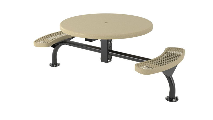 Picture of 46 in. Round Solid Top Web Portable/Surface Mount Table - 2 Seat 