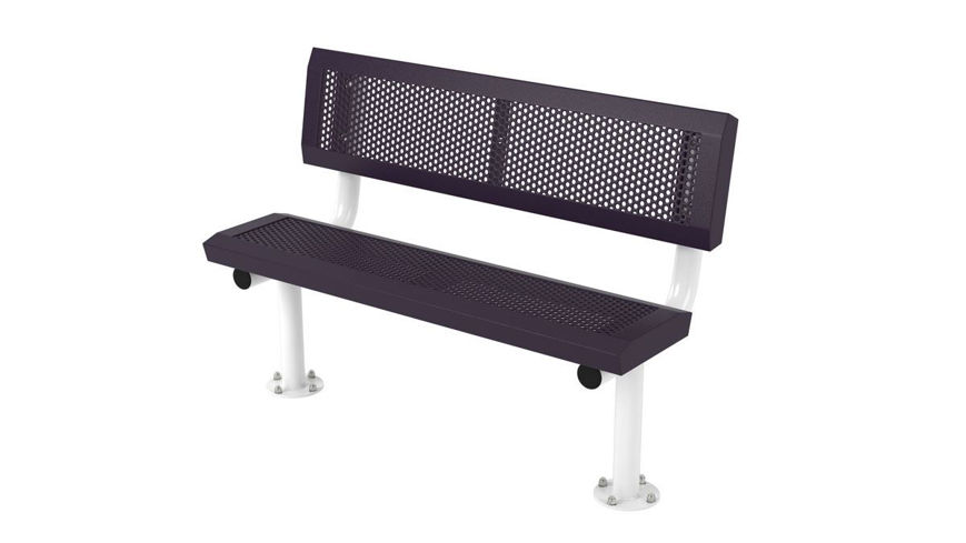 Picture of 4ft. Infinity Innovated Style Bench with Back Surface Mount 