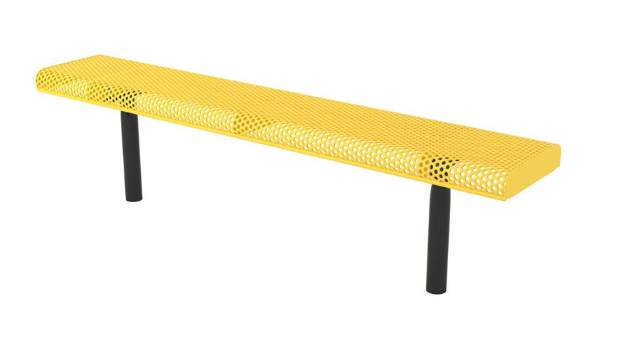 Picture of 6ft. Innovated Rolled Edge Style Bench In Ground Mount 