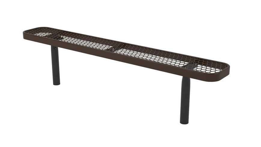 Picture of L Series Rectangular Bench In Ground