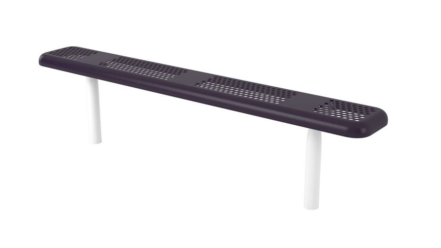 Picture of 6ft. Perforated style Bench In Ground Mount