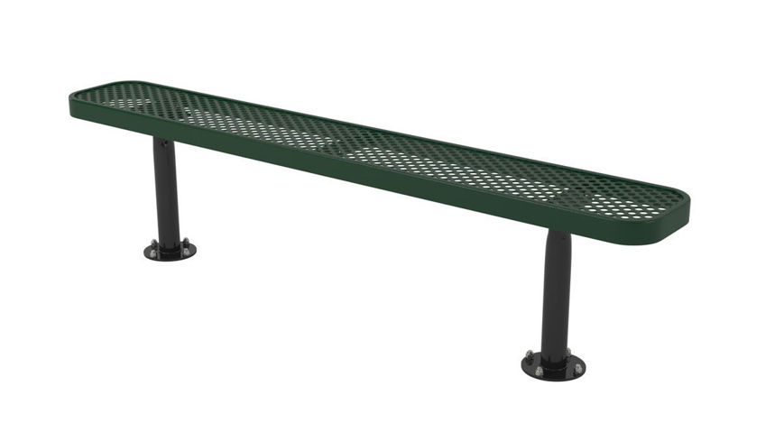 Picture of 6ft. Ultra Leisure Perforated Style Bench Surface Mount 