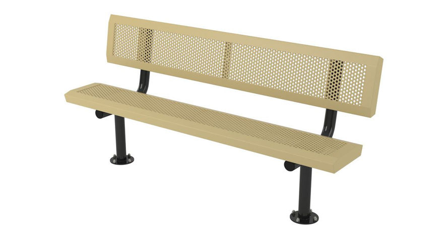 Picture of 6ft. Infinity Style Innovated Bench with Back Surface Mount 