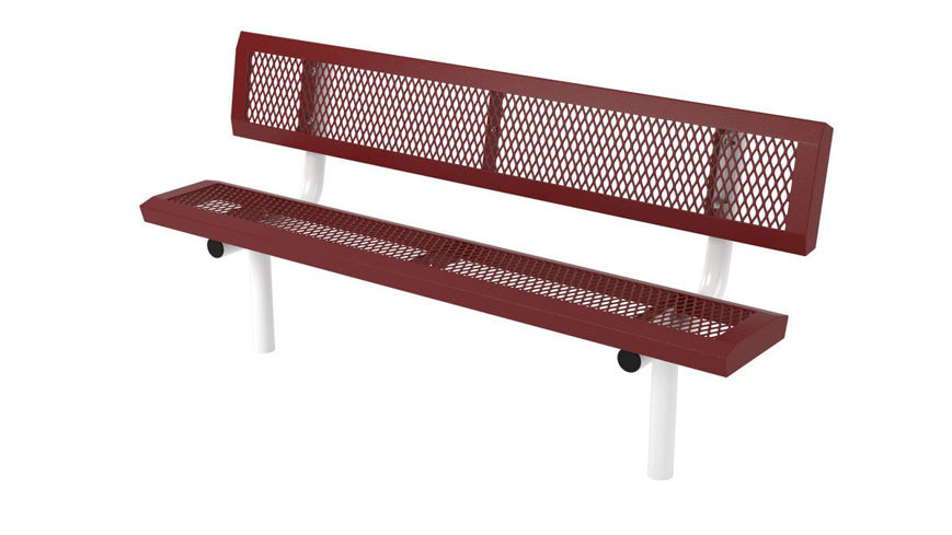 Picture of 6ft. Infinity Style Bench with Back In Ground Mount 