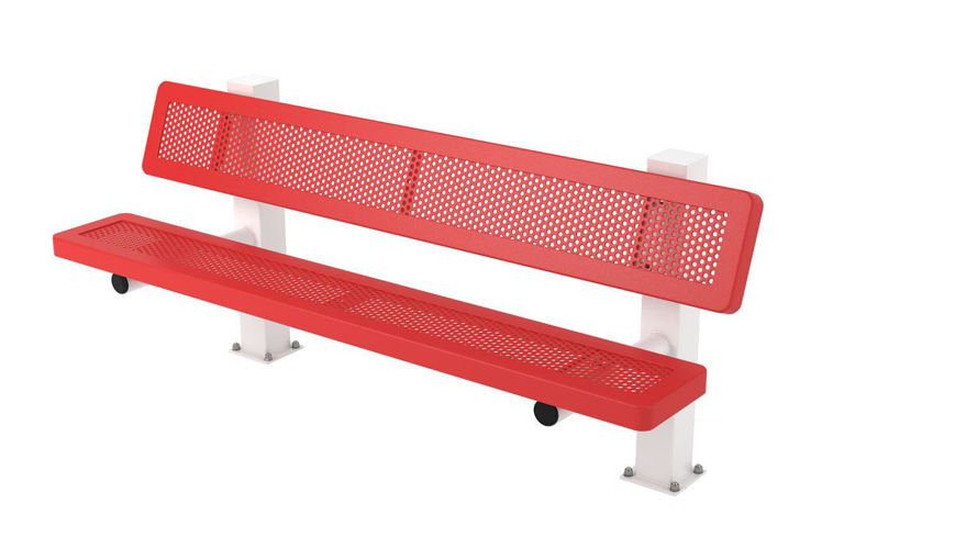 Picture of 6 ft. Innovated Style Bench - 4 Seats Surface Mount 