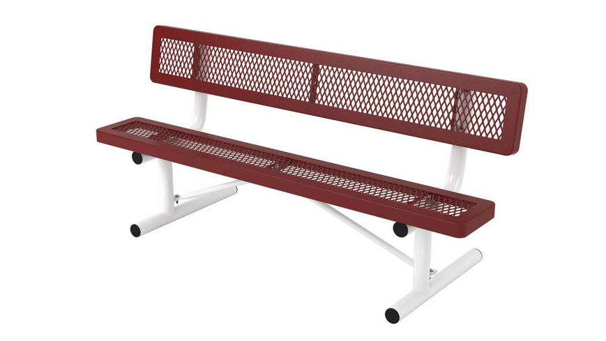 Picture of 6ft. Regal Style Bench with Back Portable Design
