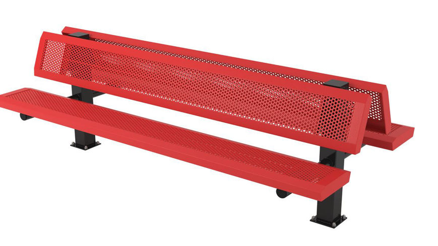 Picture of 8Ft. Infinity Innovated Style Benches Double Surface Mount 