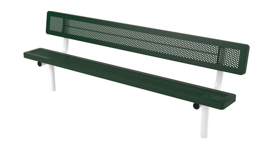 Picture of 8ft. Innovated Style Bench with Back In Ground Mount 