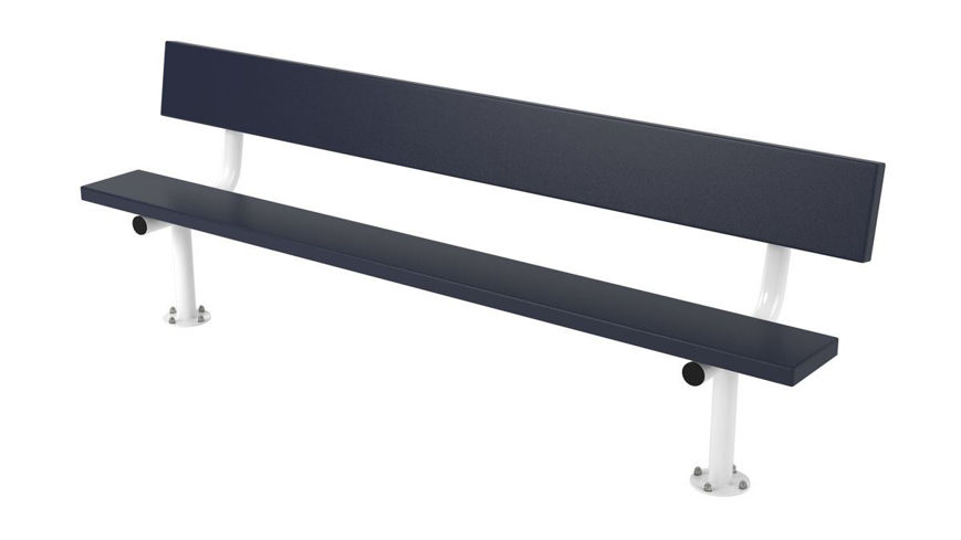 Picture of 8ft. Plasti-Plank Style Bench with Back Surface Mount 