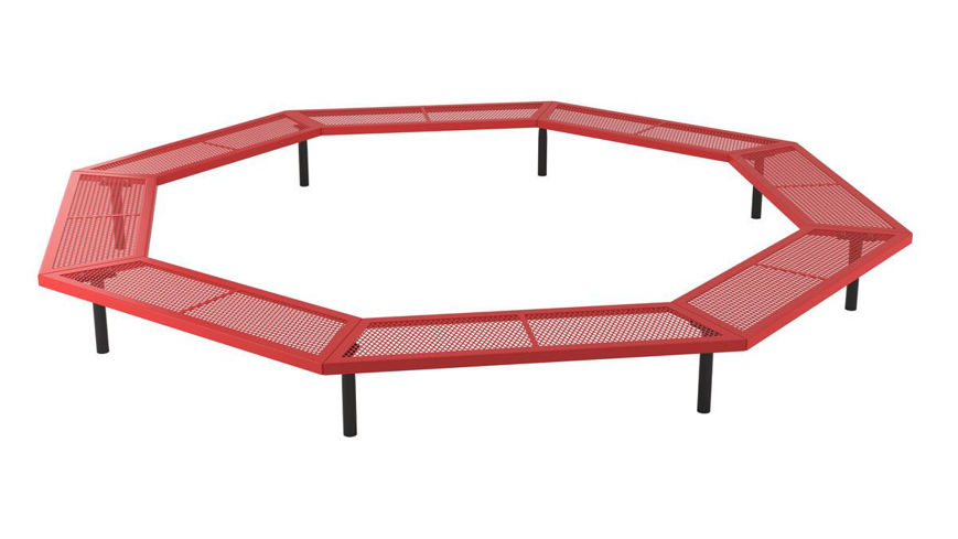 Picture of 72 in. Octagon In Ground Mount Bench