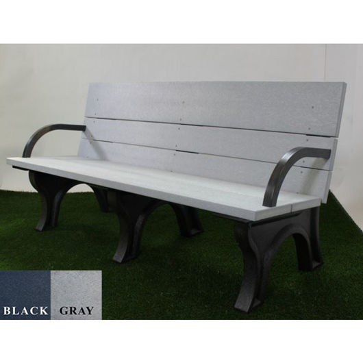 Picture of ADA Compliant Traditional 6' Backed Plastic Bench