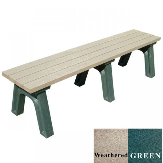 Picture of Deluxe 6' Flat Plastic Bench