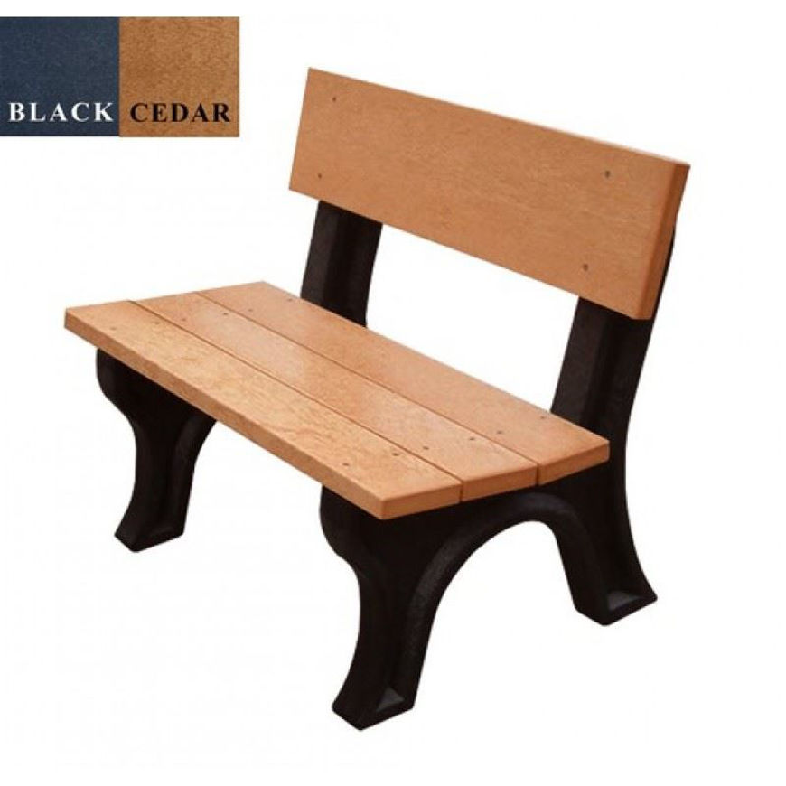 Picture of Landmark 4' Backed Plastic Bench