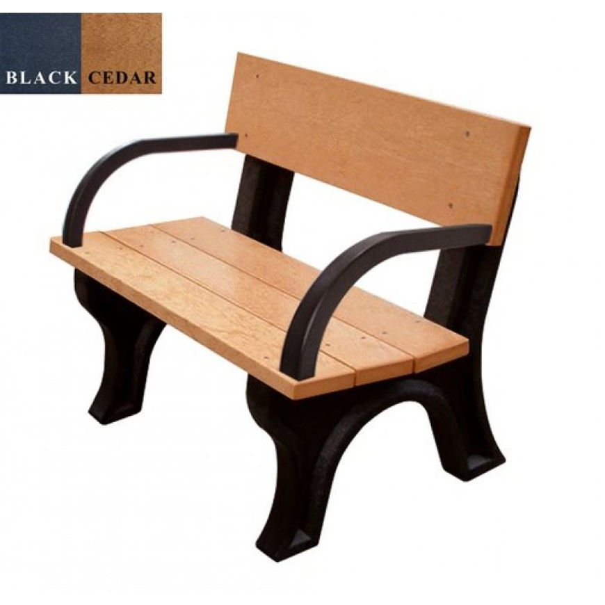 Picture of Landmark 4' Plastic Bench with Arms