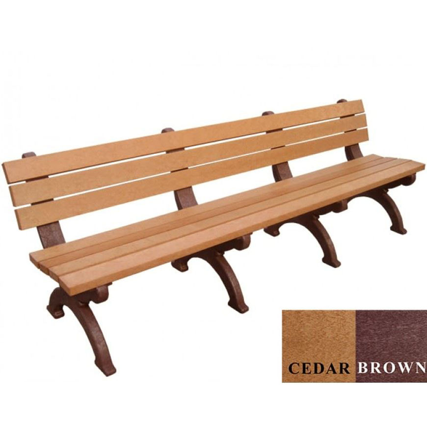 Picture of Monarque 8' Backed Plastic Bench