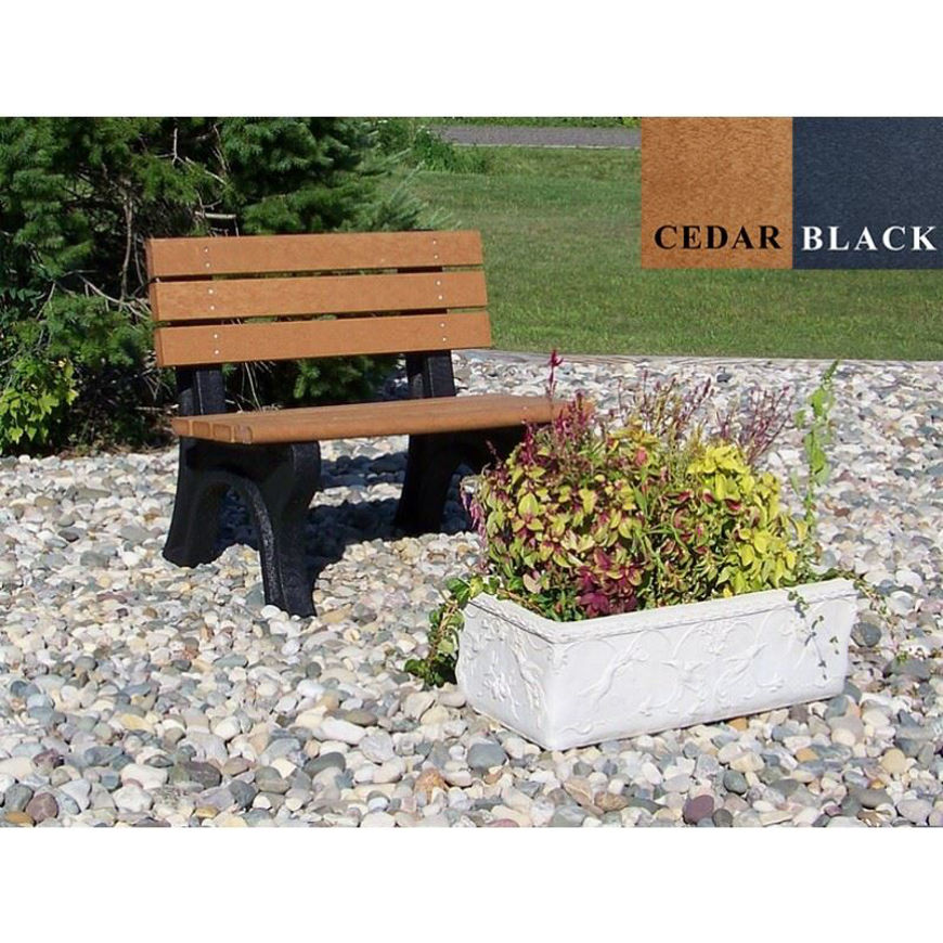 Picture of Park Classic 4' Backed Plastic Bench