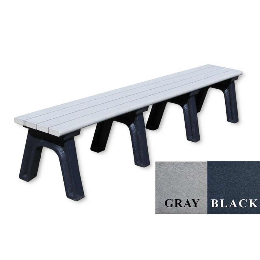 Picture of Park Classic 8' Flat Plastic Bench