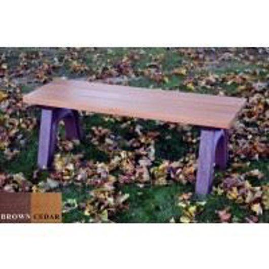 Picture of Traditional 4' Flat Plastic Bench