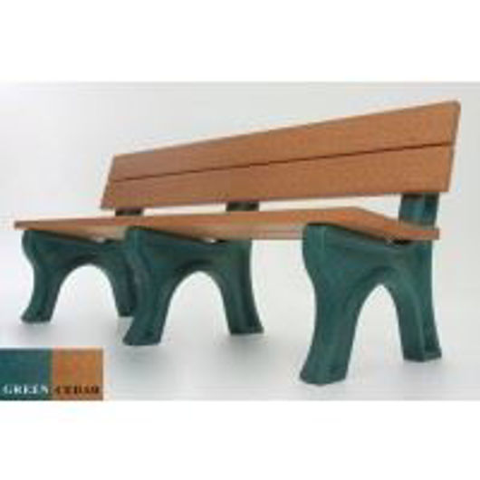 Picture of Traditional 6' Backed Plastic Bench
