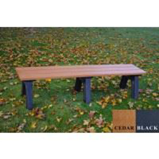 Picture of Traditional 6' Flat Plastic Bench