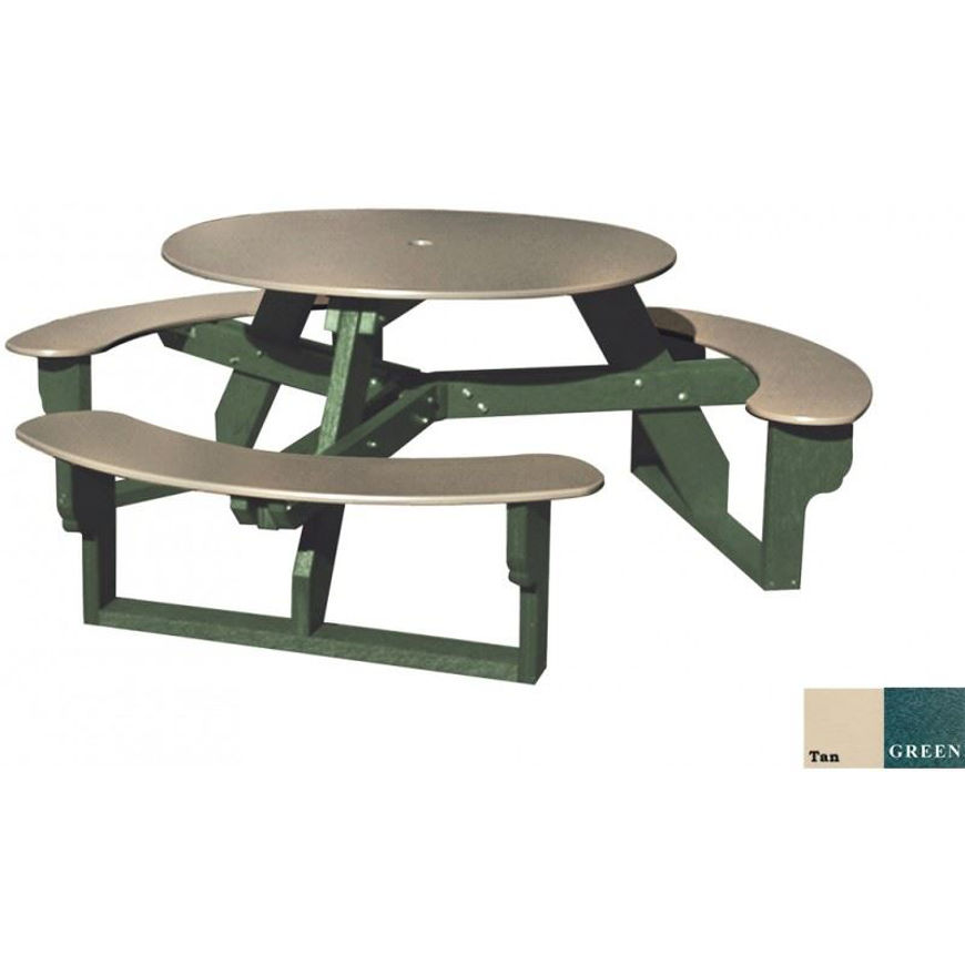 Picture of Open Round Plastic Table