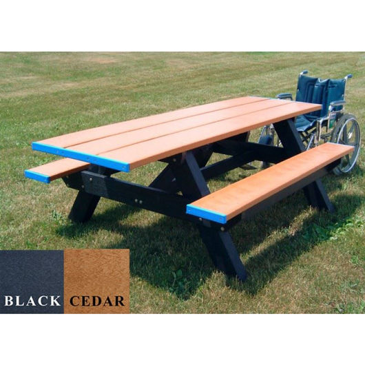 Picture of Double sided Standard Handicap Access picnic Plastic table