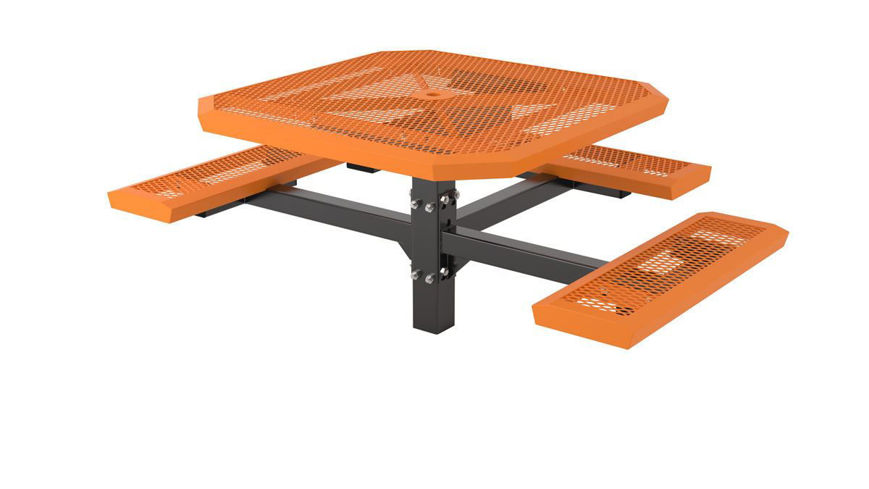 Picture of 46 ft. ft. Infinity Style 3 Seat Pedestal Table In Ground Mount Design 