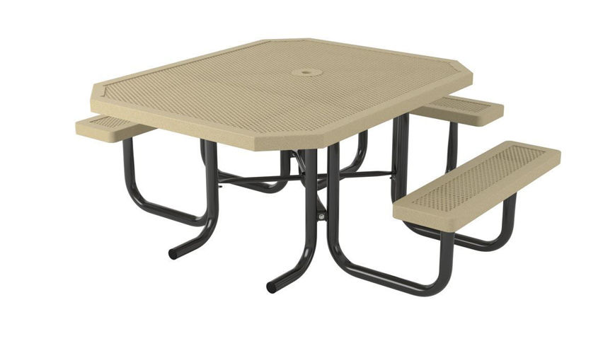 Picture of 46 ft. ft. Square Innovated Style 3 Seat Table Portable Design ADA