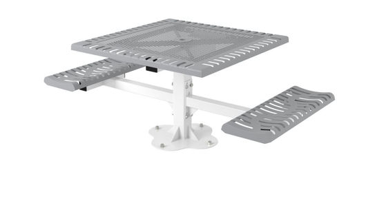 Picture of 46 in. Classic Ped Table - 2 Seats Surface Mount