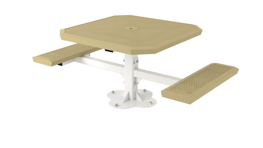 Picture of 46 in. Infinity Style Innovated Handicap 2 Seat Pedestal Table Surface Mount 