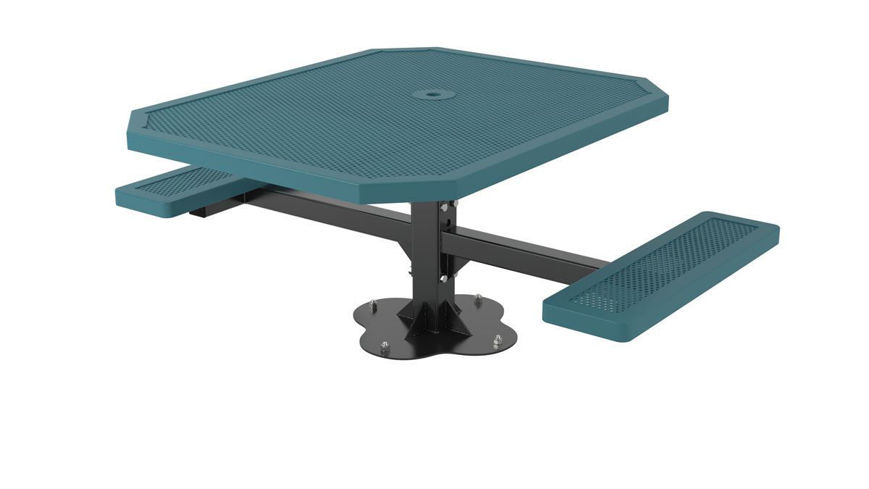 Picture of 46 in. Octagonal Innovated Pedestal Surface Mount Table - 2 Seat ADA