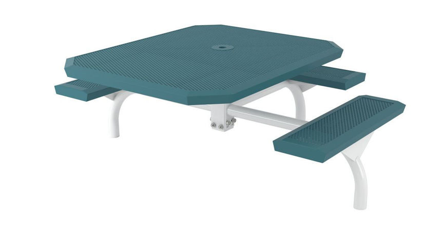 Picture of 46 in. Octagonal Infinity Innovated Web Table -3 Seats In Ground Mount ADA 