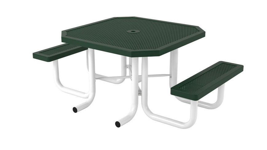 Picture of 46 in. Octagonal Innovated Portable Heavy Table - 2 Seat