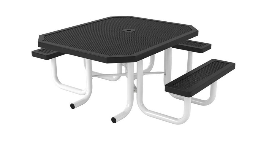 Picture of 46 in. Octagonal Innovated Portable Heavy Table - 3 Seat ADA 