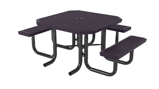 Picture of 46 in. Square Infinity Innovated Heavy Portable Table - 3 Seat 